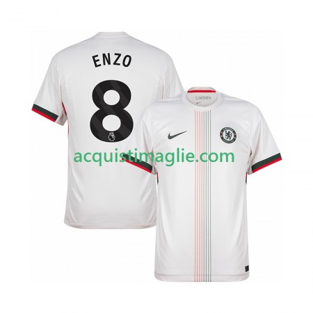 Divisa di Calcio Chelsea Enzo Fernandez 8 Trasferta 2025/2026